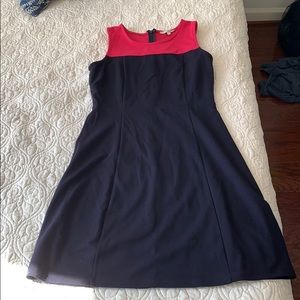 Block color dress